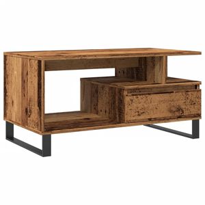 vidaXL Soffbord &aring;ldrat tr&auml; 90x49x45 cm konstruerat tr&auml;