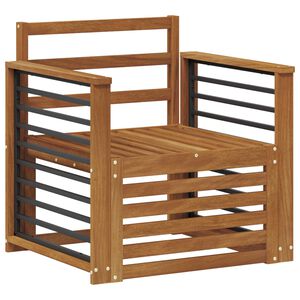 vidaXL Utomhussoffa Massivt Akaciatr&auml; Naturlig