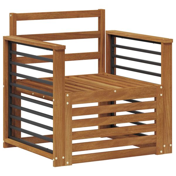 vidaXL Utomhussoffset Naturf&auml;rg 71 x 63 x 73 cm Massivt Akaciatr&auml;