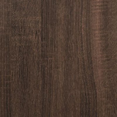vidaXL Skohylla brun ek 80x21x125,5 cm konstruerat trä