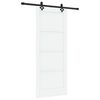 vidaXL Skjutd&ouml;rr ORKDAL Vit 83 x 202 cm Massiv furu