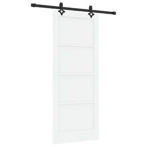 vidaXL Skjutd&ouml;rr ORKDAL Vit 83 x 202 cm Massiv furu