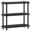 vidaXL Hyllsystem 3 niv&aring;er 100 x 40 x 96 cm PP Antracit