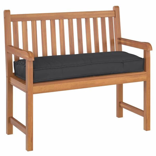 vidaXL Kudde Svart 110 x 40 x 8 cm Oxford Tyg