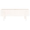 vidaXL Odlingsl&aring;da p&aring; ben 101x30x38 cm vit massiv furu