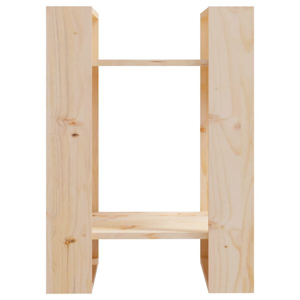 vidaXL Bokhylla/rumsavdelare 41x35x57 cm massiv furu