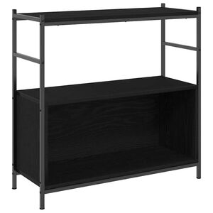vidaXL Hyllsystem Svart ek 80 x 30 x 78.5 cm Konstruerat tr&auml;