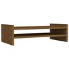 vidaXL Sk&auml;rmst&auml;ll honungsbrun 50x27x15 cm massiv furu
