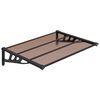 vidaXL Entr&eacute;tak svart 122x90 cm polykarbonat
