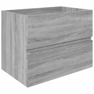 vidaXL Handfatssk&aring;p gr&aring; sonoma 60x38,5x45 cm konstruerat tr&auml;