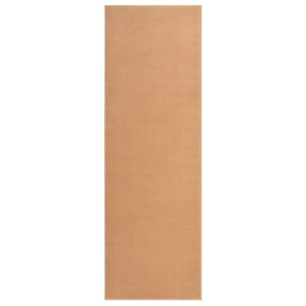 vidaXL G&aring;ngmatta beige BCF 60x200 cm