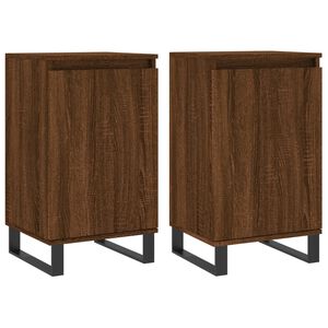 vidaXL Byr&aring;er 2 st brun ek 40x35x70 cm konstruerat tr&auml;