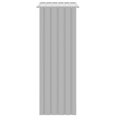 vidaXL Fågelbur grå 115x78x200 cm galvaniserat stål