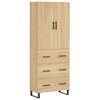 vidaXL H&ouml;gsk&aring;p sonoma-ek 69,5x34x180 cm konstruerat tr&auml;