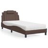 vidaXL Bed "Viana" with Mattress Brown 80x200 cm Faux Leather