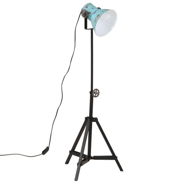 vidaXL Golvlampa 25 W n&ouml;tt bl&aring; 35x35x65/95 cm E27
