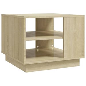 vidaXL Soffbord sonoma-ek 55x55x43 cm konstruerat tr&auml;