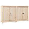 vidaXL Sk&auml;nkar 2 st 70x35x80 cm massiv furu