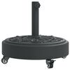 vidaXL Parasollfot med hjul f&ouml;r &Oslash;38 / 48 mm stolpar 27 kg rund
