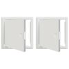 vidaXL &Aring;tkomstpanel 2 st Vit 23 x 23 x 3 cm St&aring;l