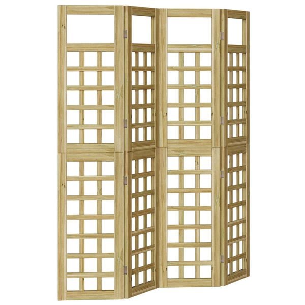 vidaXL Avsk&auml;rmningssk&auml;rm Honung brun 160 x 180 cm Massiv furu