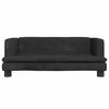 vidaXL Barnsoffa svart 80x45x30 cm sammet