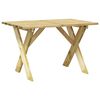 vidaXL Tr&auml;dg&aring;rdsbord 110x73x70 cm impregnerad furu