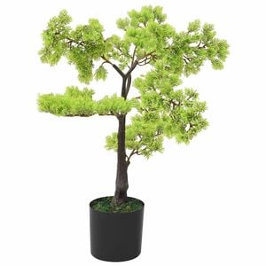 vidaXL Konstgjort bonsaitr&auml;d i kruka cypress 60 cm gr&ouml;n
