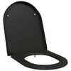 vidaXL Toalettstol Svart 49 x 36 x 4 cm Duroplast