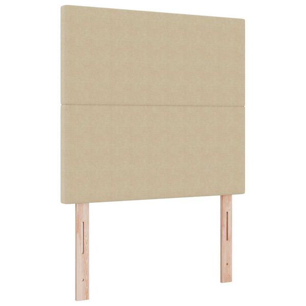 vidaXL Huvudgavel med huvudgavel Ljust gr&ouml;ngr&aring; 90 cm Konstl&auml;der