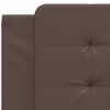 vidaXL Headboard Cushion "Zadar" Brown 100 cm Faux Leather