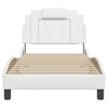vidaXL Bed Frame "Viana" without Mattress White 80x200 cm Faux Leather