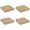 vidaXL 4-delade Sittdynor VUGHT 4 st 100% Polyester Sand