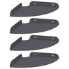 vidaXL Flytande hylla med hylla 4 pcs Antracit 18 x 18 x 2 cm