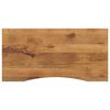 vidaXL Skrivbordsskiva med kurva 110x50x2,5 cm massivt grovt mangotr&auml;
