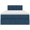 vidaXL F&ouml;rvaringss&auml;ng med LED med madrass Bl&aring; 120 x 200 cm Polyester