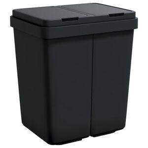 vidaXL Dubbel sophink antracit 2x25 L