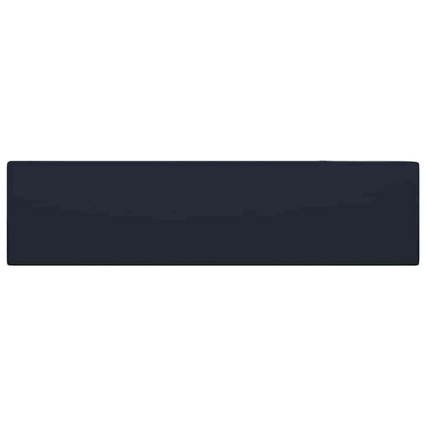 vidaXL Handfat med br&auml;ddavlopp keramik m&ouml;rkbl&aring;