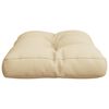 vidaXL Palldyna beige 50x40x12 cm tyg