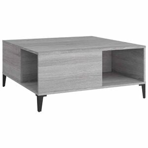 vidaXL Soffbord gr&aring; sonoma 80x80x36,5 cm konstruerat tr&auml;