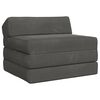 vidaXL F&auml;llbar Soffbed M&ouml;rkgr&aring; 200 x 70 x 10 cm Sammet