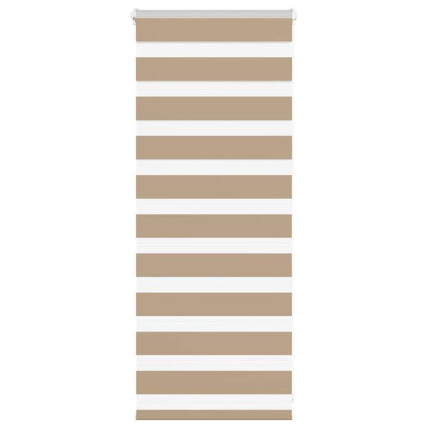 vidaXL Rullgardin zebra 65x100 cm tyg bredd 60,9 cm polyester