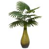 vidaXL Konstgjord palmv&auml;xt 9 blad 65 cm gr&ouml;na