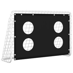 vidaXL Fotbollsm&aring;l f&ouml;r tr&auml;ning st&aring;l 184x61x122 cm