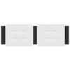 vidaXL Headboard Cushion "Zadar" White and Black 160 cm Faux Leather