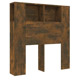 vidaXL S&auml;nggavel med f&ouml;rvaring r&ouml;kf&auml;rgad ek 100x18,5x102,5 cm