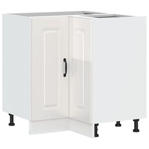 vidaXL H&ouml;rnb&auml;nksk&aring;p till k&ouml;ket Kalmar h&ouml;gglans vit konstruerat tr&auml;