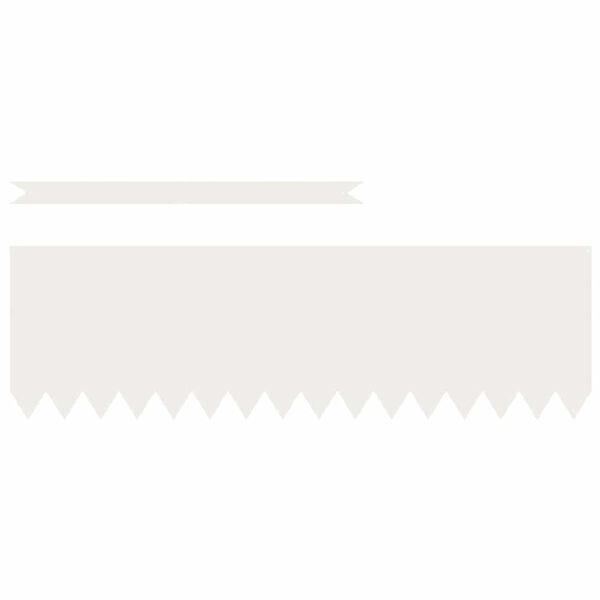 vidaXL Kant för gräsmatta 30 pcs Vit 100 x 0,05 x 20 cm