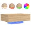 vidaXL Soffbord med LED sonoma-ek 85x55x31 cm