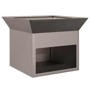 vidaXL Eldstad Rostig 50 x 50 x 40 cm V&auml;derbest&auml;ndigt st&aring;l